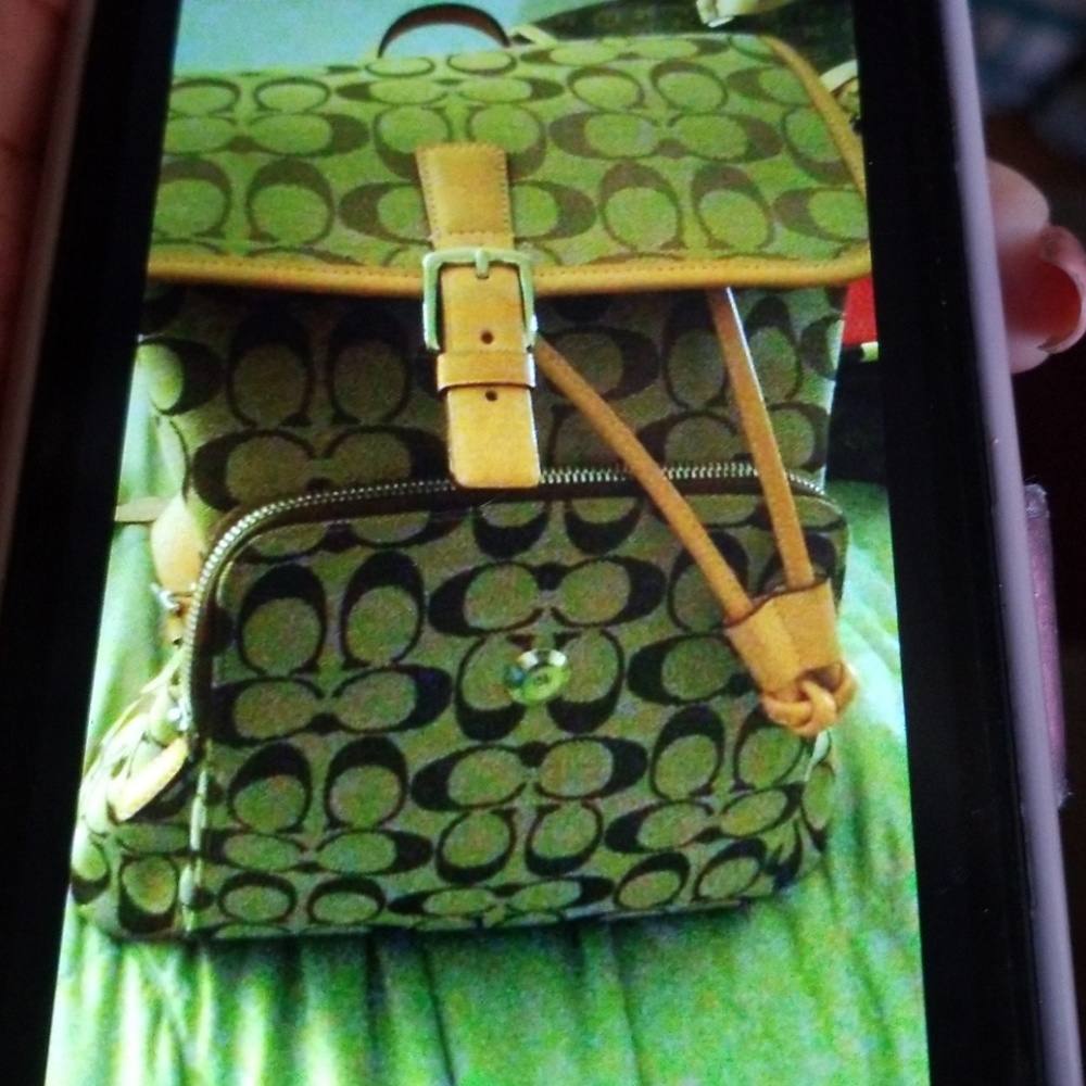Coach mini backpack
